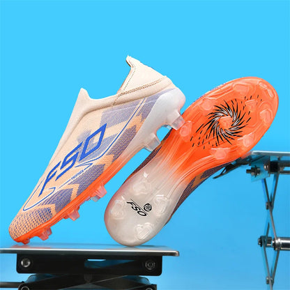 New Men's Soccer Shoes Grass Adult Non-Slip Football Boots Ultralight Sport Indoor Cleats FG Turf Futsal Comfortable