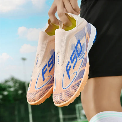 New Men's Soccer Shoes Grass Adult Non-Slip Football Boots Ultralight Sport Indoor Cleats FG Turf Futsal Comfortable