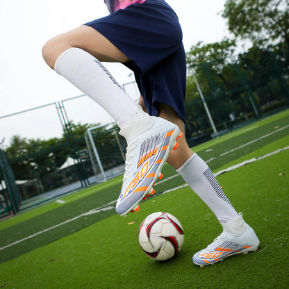Nouvelles chaussures de football pour hommes, antidérapantes, à la cheville, chaussures de sport TF/FG, chaussures de football professionnelles pour garçons, baskets unisexes confortables