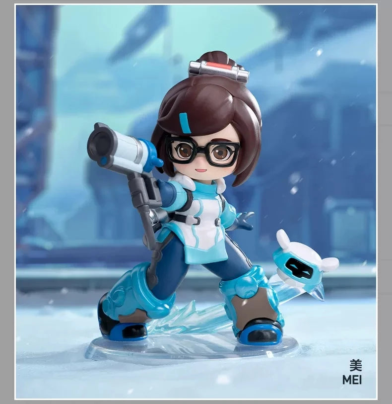 POP MART Genuine Overwatch Play Of The Game Series Blind Box PVC Collectible Figurines Desktop Ornaments Girl Toy Model For Fans