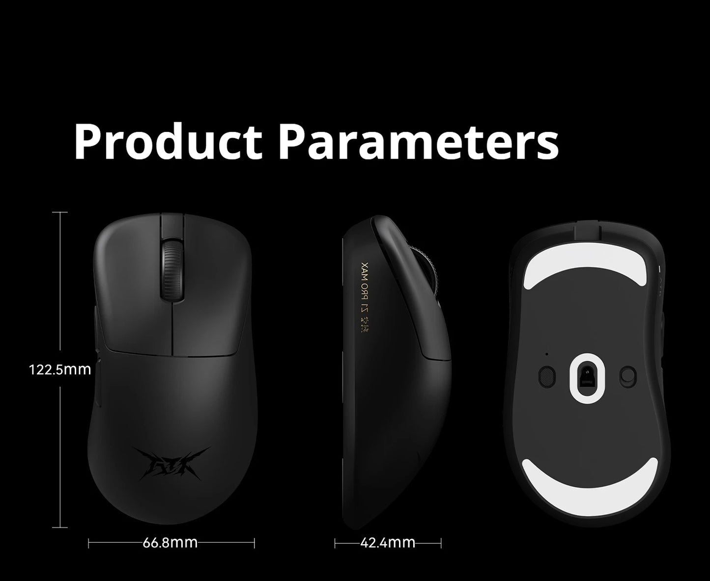 ATK Z1 Pro Max Ultra Wireless -pelihiiri, mukautetut tassut, PAW3950, Ultra Smart Speed Wireless, 8k Polling Rate, 0.39ms matala viive