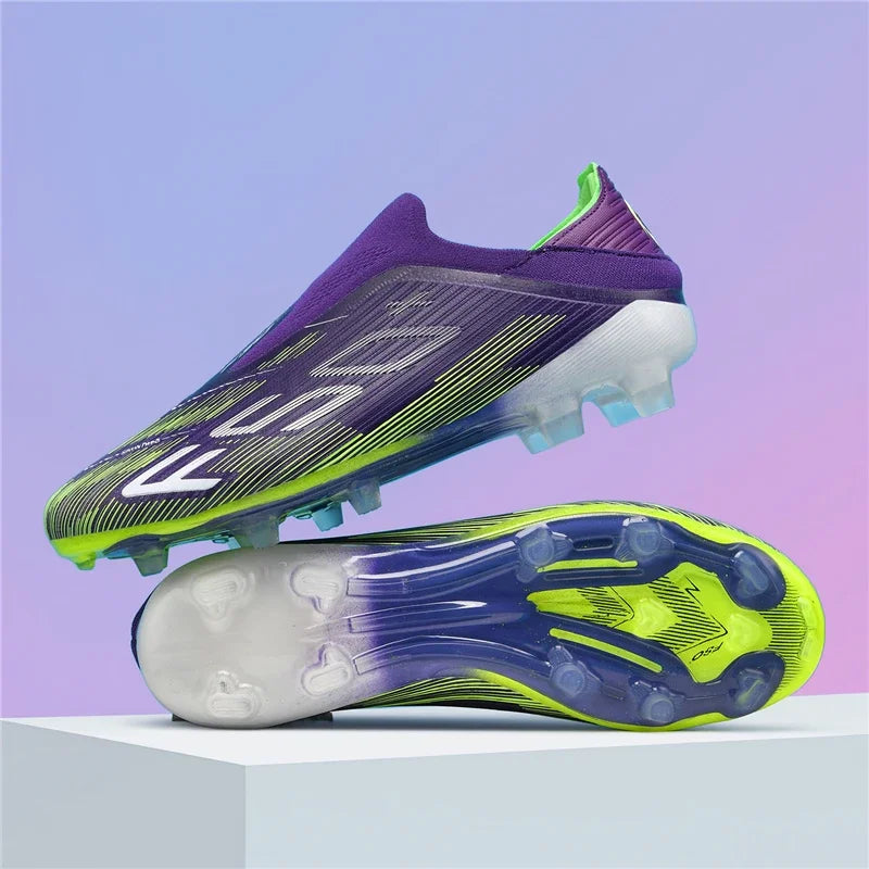 Nouvelles chaussures de football pour hommes, chaussures de futsal d'intérieur antidérapantes, crampons de match de haute qualité, chaussures de football, baskets, chaussures montantes pour terrain gazonné et extérieur