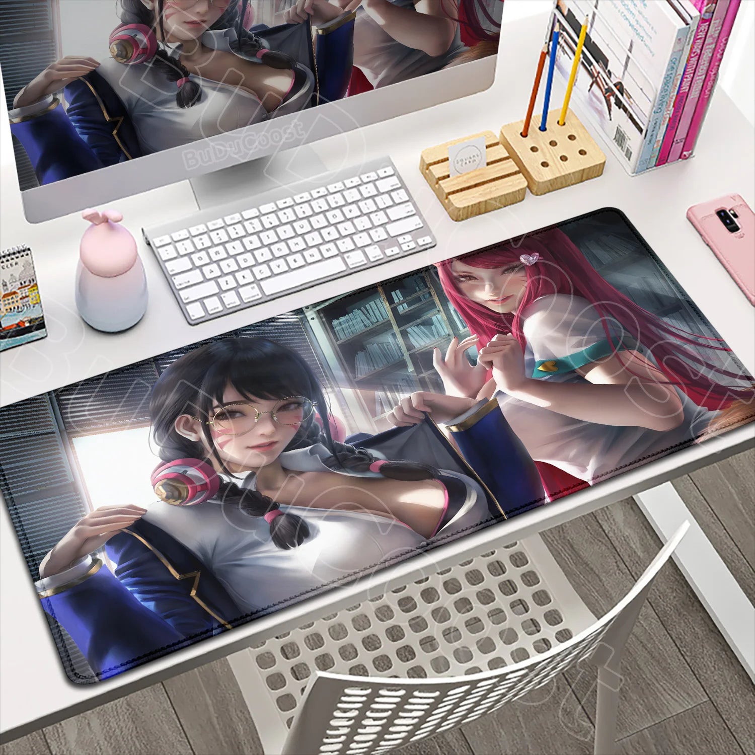 Produit gaming premium Fraquane, Large XXL DIY Cool Overwatch Mouse Pad Keyboard Table Gaming Accessories Non-Slip Rubber Edge locking spped Laptop Rug desk Mat, équipement gamer