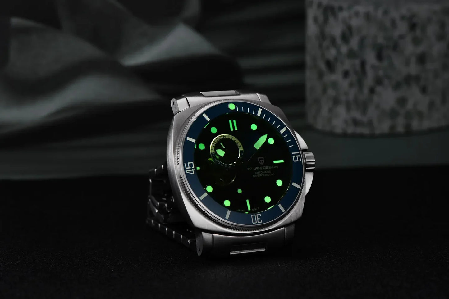 PAGANI DESIGN 2026 Original 43MM Men's Automatic Mechanical Watch NH39 200M Waterproof AR Sapphire Mirror Watches For Men ﻿