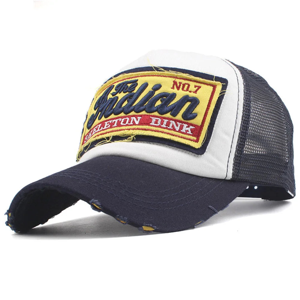 Streetwear Letter Embroidery Mesh Dad Baseball Cap Fashion Snapback Hip Hop Outdoor Y2K Trucker Hats Gorras F2719 for Women Men