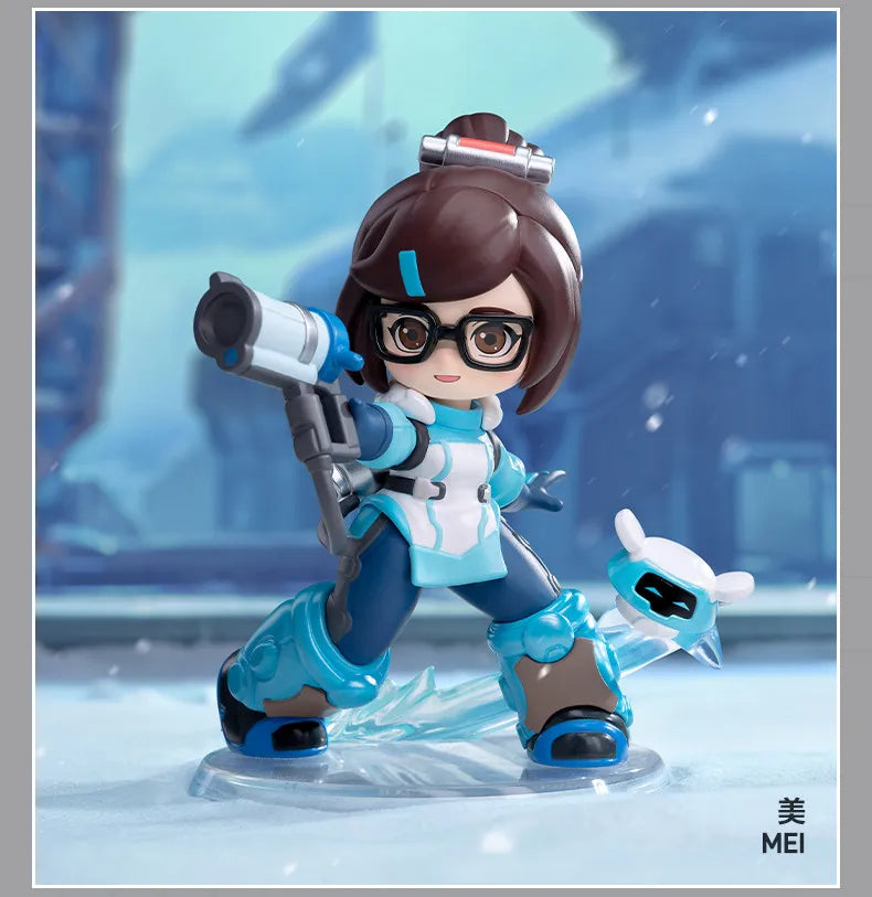 POP MART Overwatch Play of The Game Series Original Blind Box Surprise Mystery Box Cute Anime Action Figure Ornaments Figurines