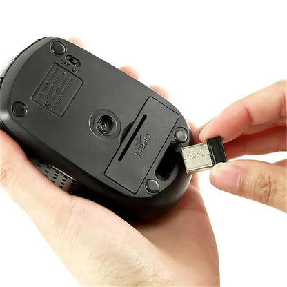2.4G Wireless Mouse,7500 DPI,6 Buttons, 4-Ways Scroll Optical Gaming Mouse,Ergonomic Design For Desktop&Macbook PC Laptop