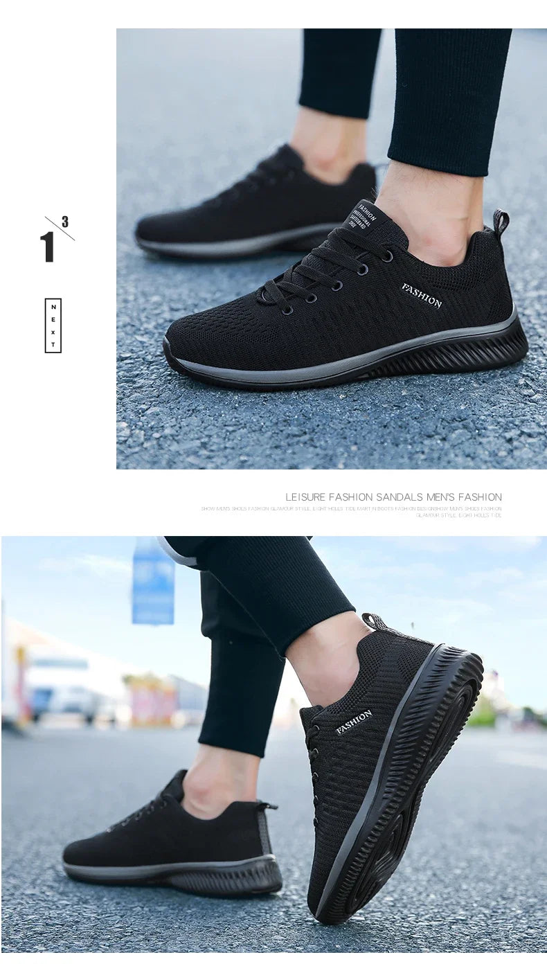 Strick-Laufschuhe für Herren und Damen, lässige Sneaker, atmungsaktive Sportschuhe für Lauftraining, Fitnessstudio und Outdoor, leicht, Größe 38-47