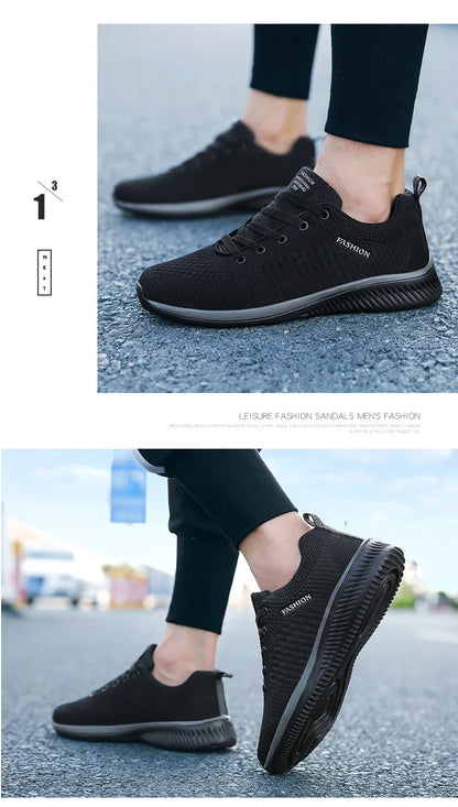 Strick-Laufschuhe für Herren und Damen, lässige Sneaker, atmungsaktive Sportschuhe für Lauftraining, Fitnessstudio und Outdoor, leicht, Größe 38-47