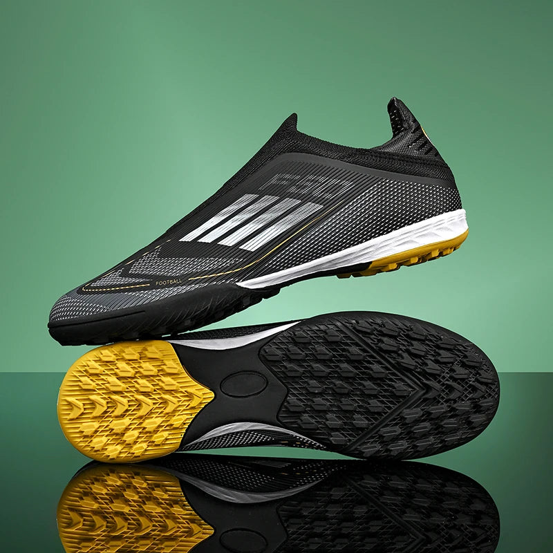 Nouvelles chaussures de football pour hommes, crampons de sport d'extérieur pour garçons et adultes, bottes de football d'entraînement respirantes, antidérapantes, à crampons longs, confortables