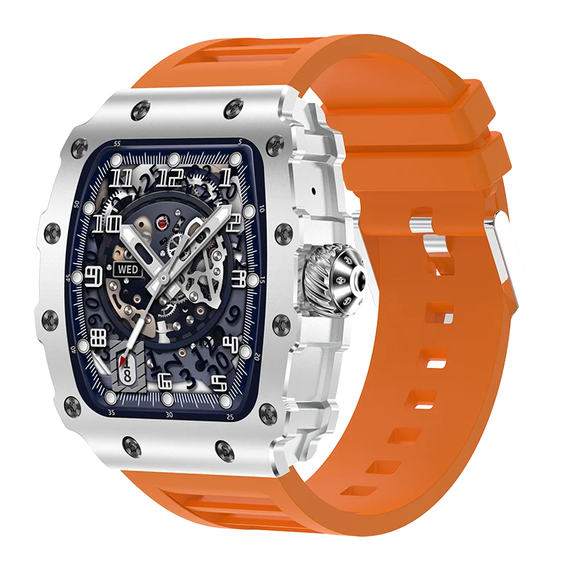 New Trend Smart Watch 1.76 inch AMOLED 3D Dynamic Dial IP67 Waterproof Bluetooth Call NFC Voice Assistant Men Sports Smartwatch