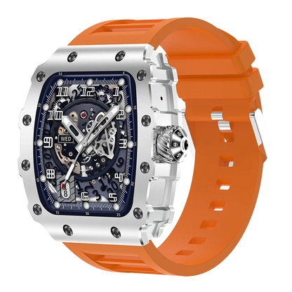New Trend Smart Watch 1.76 inch AMOLED 3D Dynamic Dial IP67 Waterproof Bluetooth Call NFC Voice Assistant Men Sports Smartwatch