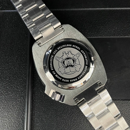 STEELDIVE New Arrival 44mm SD1974 Orange Dial Ceramic Bezel Super Luminous 200m NH35 Automatic Dive Watch with Milled Clasp