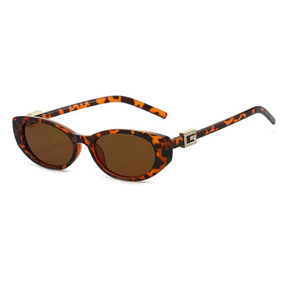 Sexy Cat Eye Sunglasses Women Vintage Small Frame Leopard Sun Glasses Female Black Shades Ladies Fashion Eyewear Oculus De Sol