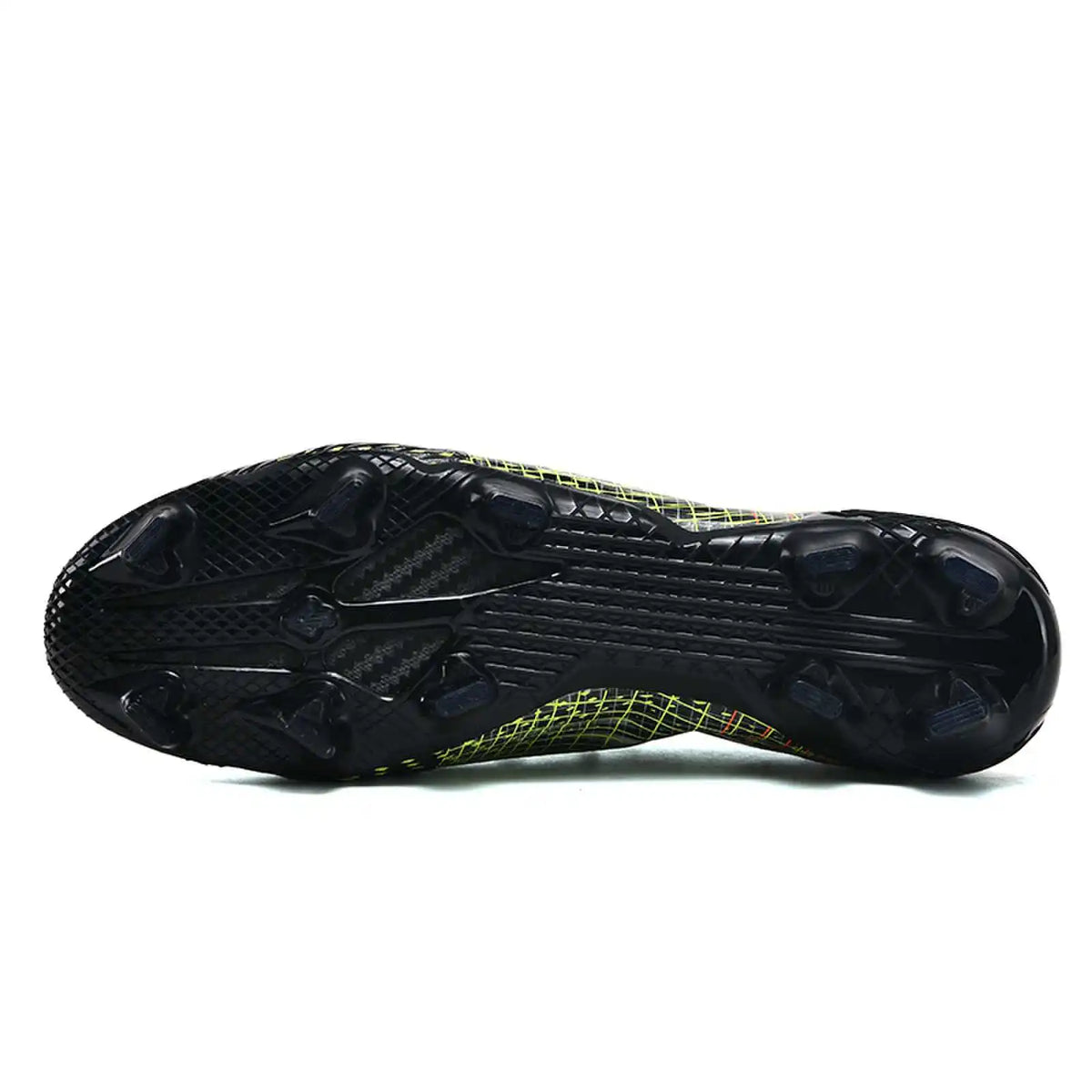 Chaussures de football toutes saisons anti-usure avec doublure respirante, amorti antichoc, semelle à crampons stable, unisexe, pour le football en extérieur