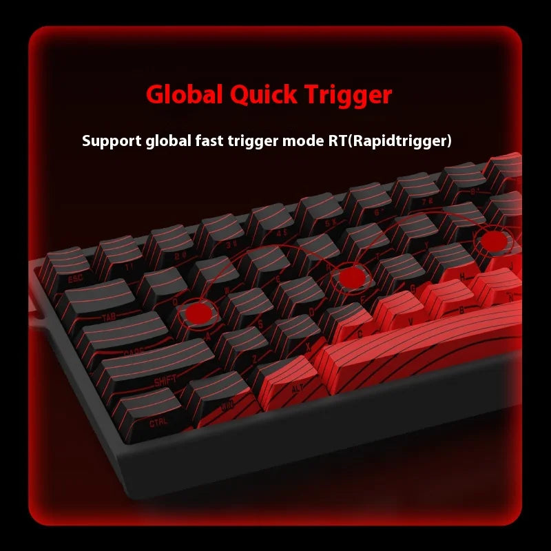 FGG MADLIONS MAD 60/68HE Magnetic Switch Keyboard MADCATZ MAD60 Wired Gaming Keyboard Rapid Trigger Custom Keyboard Office Gift