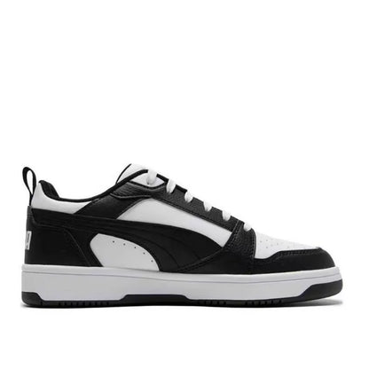 Puma Rebound V6 : baskets basses haut de gamme, élégantes, polyvalentes, amortissantes, légères, pour hommes et femmes – noir 392328-01
