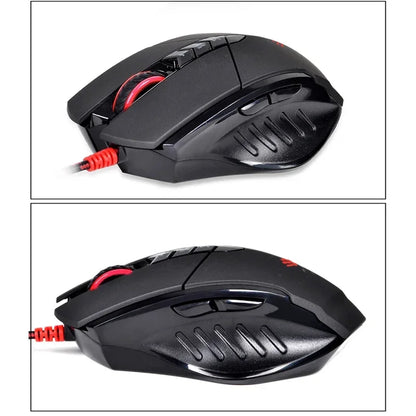 Жична мишка Bloody V7M с RGB, олекотен ергономичен дизайн, 4000dpi, за PC, офис, e-sports гейминг и макро програмиране, за CF LOL CS