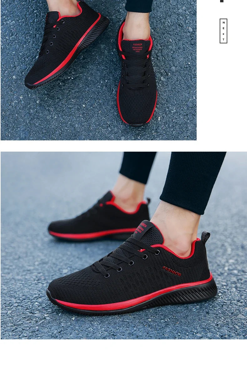 Strick-Laufschuhe für Herren und Damen, lässige Sneaker, atmungsaktive Sportschuhe für Lauftraining, Fitnessstudio und Outdoor, leicht, Größe 38-47