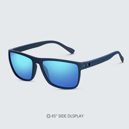 Fashion High Quality Brand New Polarized UV400 Sunglasses Men Women‘s Square Matte Frame Glasses