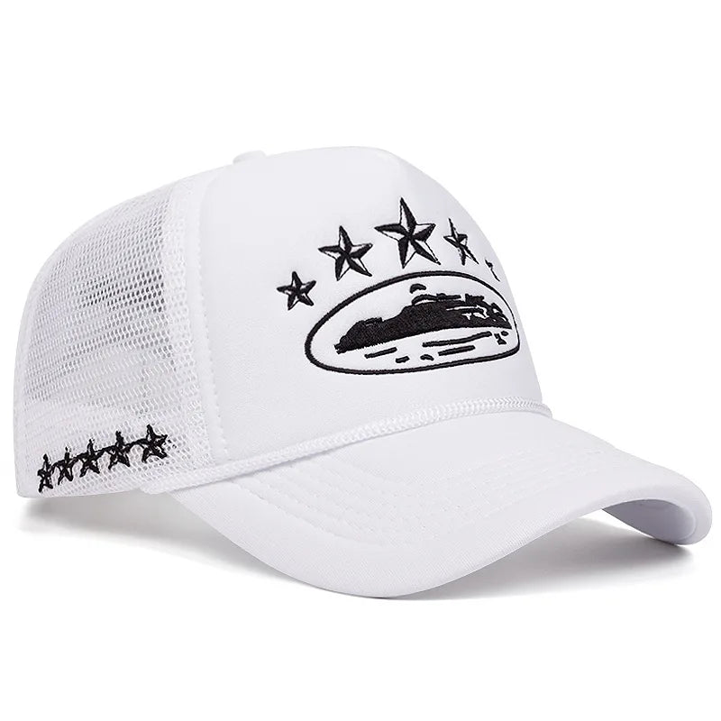 Fashion New Unisex Print Baseball Hats Hip Hop Breathable Personal Sunshade Mesh Versatile Street Snapback Hats Trucker Caps