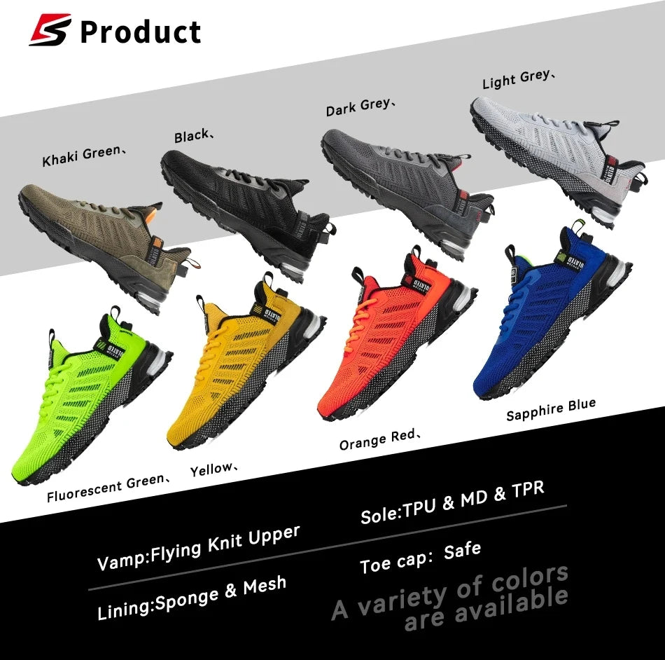 Baasploa professionele hardloopschoenen voor heren, lichtgewicht designer mesh sneakers voor heren, veterschoenen voor outdoor sport en tennis