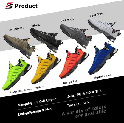 Baasploa professionele hardloopschoenen voor heren, lichtgewicht designer mesh sneakers voor heren, veterschoenen voor outdoor sport en tennis