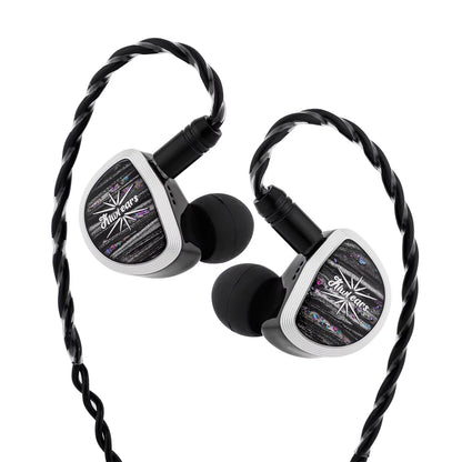 Kiwi Ears Aether 15.3mm Large Planar Driver IEM Hifi Earphones with Detachable Cable System for Gaming and Music Enthusiasts