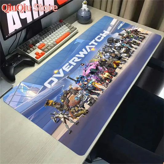 Overwatch 2 Gaming Accessories Mouse Pad Gamer Cabinet Pc Big Desk Mat Computer Keyboard Desks Xxl Mousepad Anime Large Mausepad, équipement gamer premium Fraquane