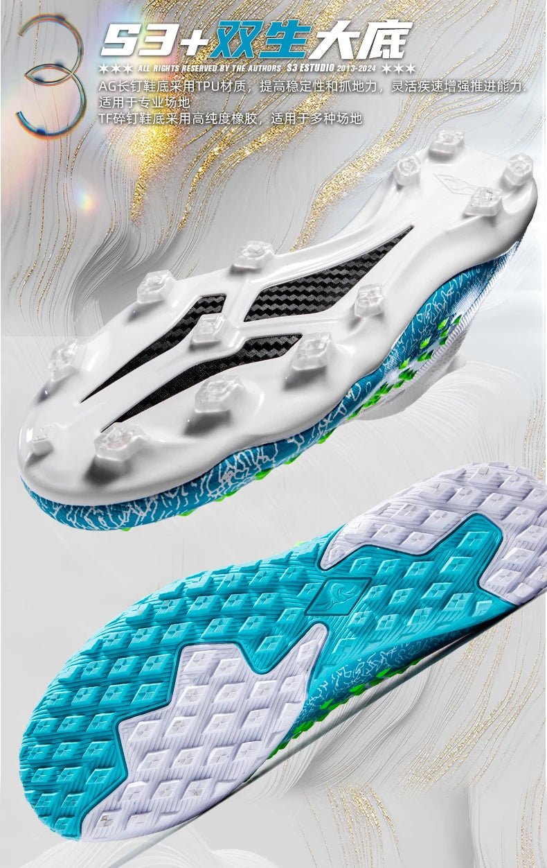 Professionelle fodboldsko til mænd, fodboldstøvler til klubbrug, originale indendørs fodboldsko, støvler til bane, græs og træning, TF/FG-sneakers