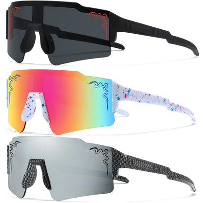 3 Pairs  Age 5-18 Youth Baseball Sunglasses Boys Girls Glasses Outdoor Sport Cycling Goggles Children Kids Softball Shades