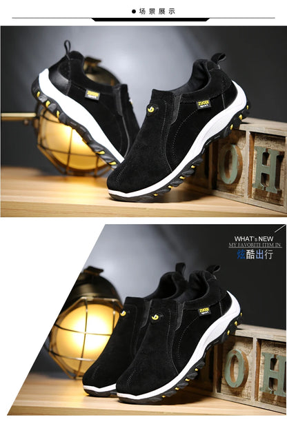 Men's Fashionable Casual Sports Shoes, Outdoor Walking and Hiking Shoes, Loafers, Comfortable Shoes, Lightweight, Plus Size38-50