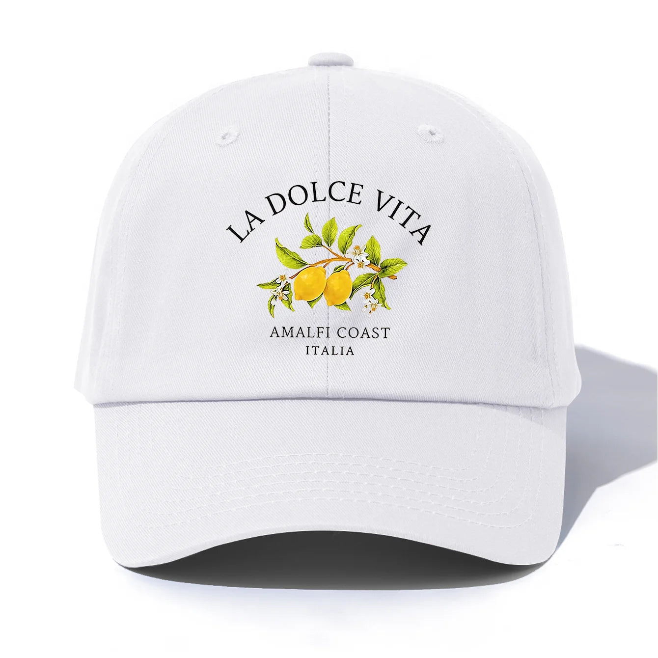 1pc LA DOLCE VITA Print  Baseball Cap for Adults,  Minimalist Retro Style Casual Soft Adjustable Dad Hat, Perfect As Gift