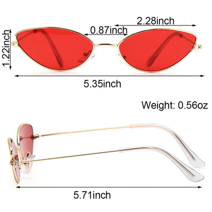 1PC Unisex Retro Small Frame Oval Sunglasses UV400 Fashion Design Sun Glasses Summer Vintage Shades Eyeglasses Accessories