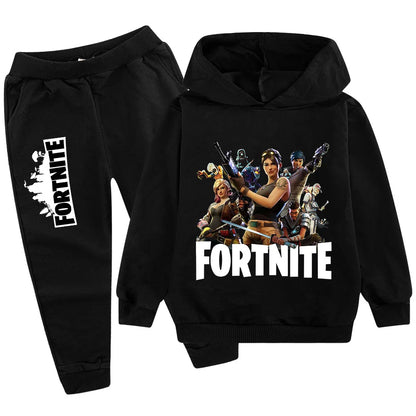 2026 New Fortnite Game Printed Children's Leisure Suit Cartoon Long Sleeve Autumn/Winter New Teenager Suit