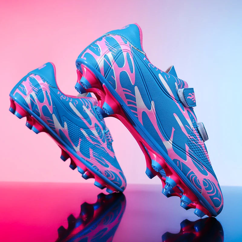 Chaussures de Football pour enfants, crampons de Football en plein air, chaussures de sport professionnelles pour garçons et filles, bottes de terrain de Football de haute qualité pour enfants