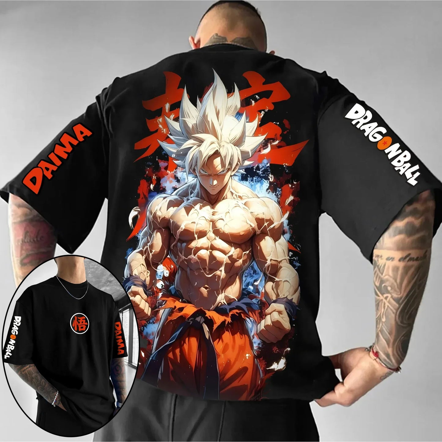 Dragon Ball Japanese Anime Printed Men's T-Shirt Majin Buu Boys Children Harajuku Short Sleeve Kids Goku T-shirt Summer Clothing