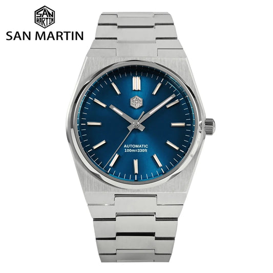 San Martin Classic Men Watch 40mm Miyota 9015 Luxury Dress Automatic Mechanical Wristwatch Quick Release Bracelet SN0023 Watch