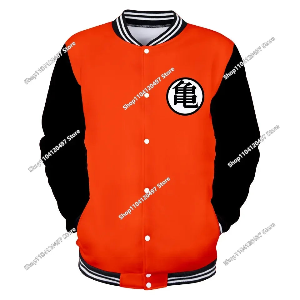 Dragon Ball Goku Kid Men Zipper Hoodie Cartoon Japan Style Anime Women Sweatshirt 2025 New Fashion Children Jackets Coat