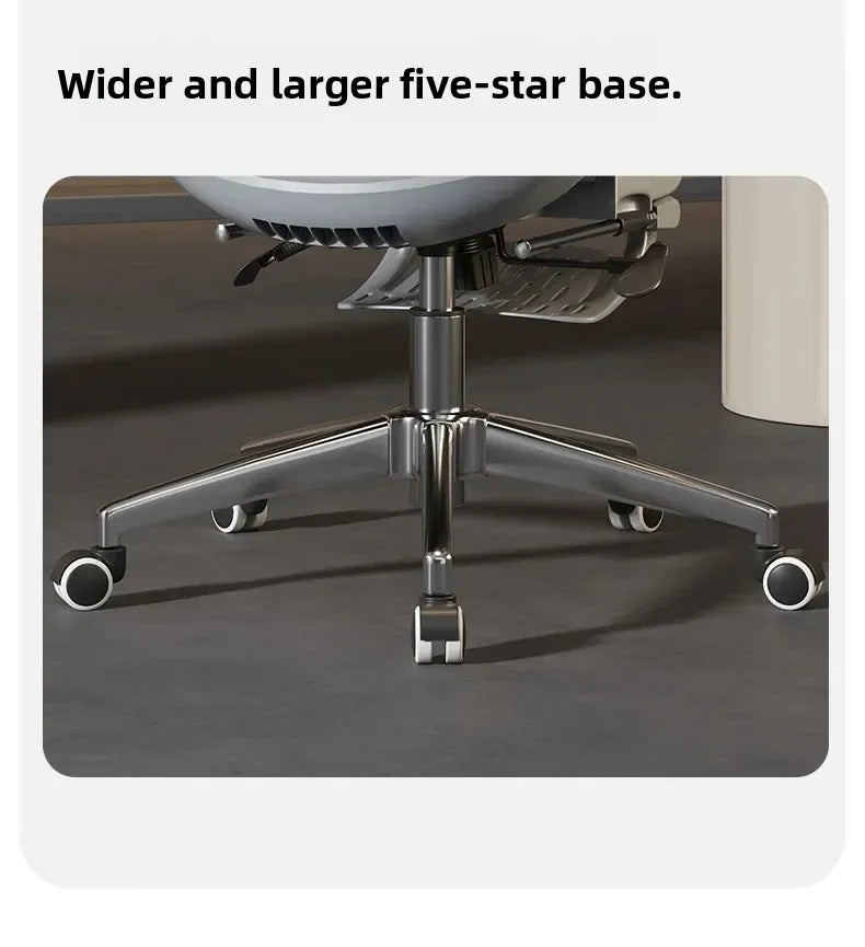 Air Titan kontor- og gamingstol i fuld mesh med ergonomisk lændestøtte i tre zoner til computer- og skrivebordsbrug for studerende, med ventilerende design