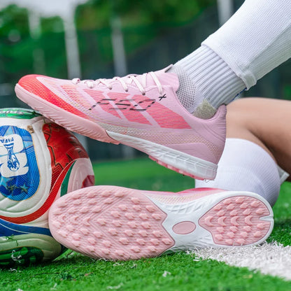 Nouvelles chaussures de football pour hommes, chaussures de sport d'extérieur, chaussures d'entraînement, chaussures de football antidérapantes, baskets professionnelles ultralégères unisexes