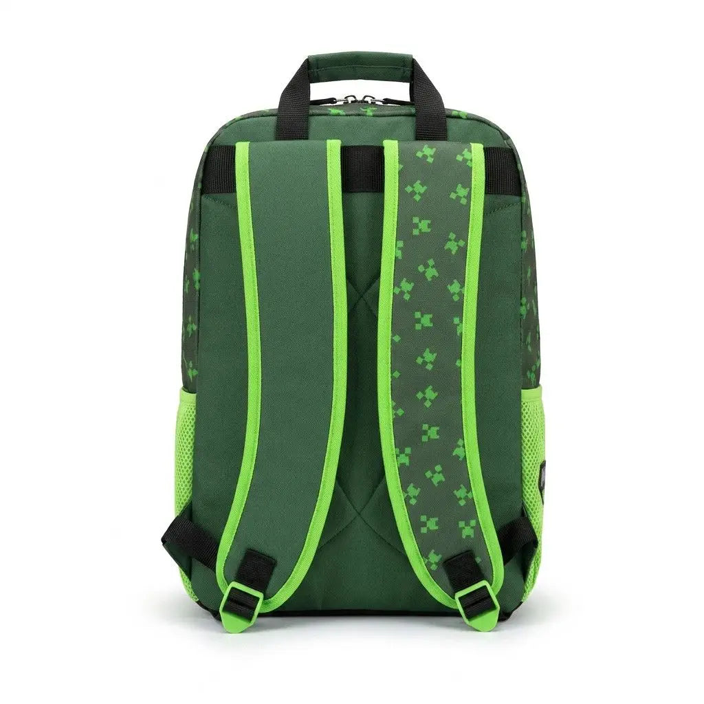 In Stock Minecraft Backpack Large Capacity Lightweight Pressure Relief Cartoon Print Outdoor Travel Hiking For Men Students