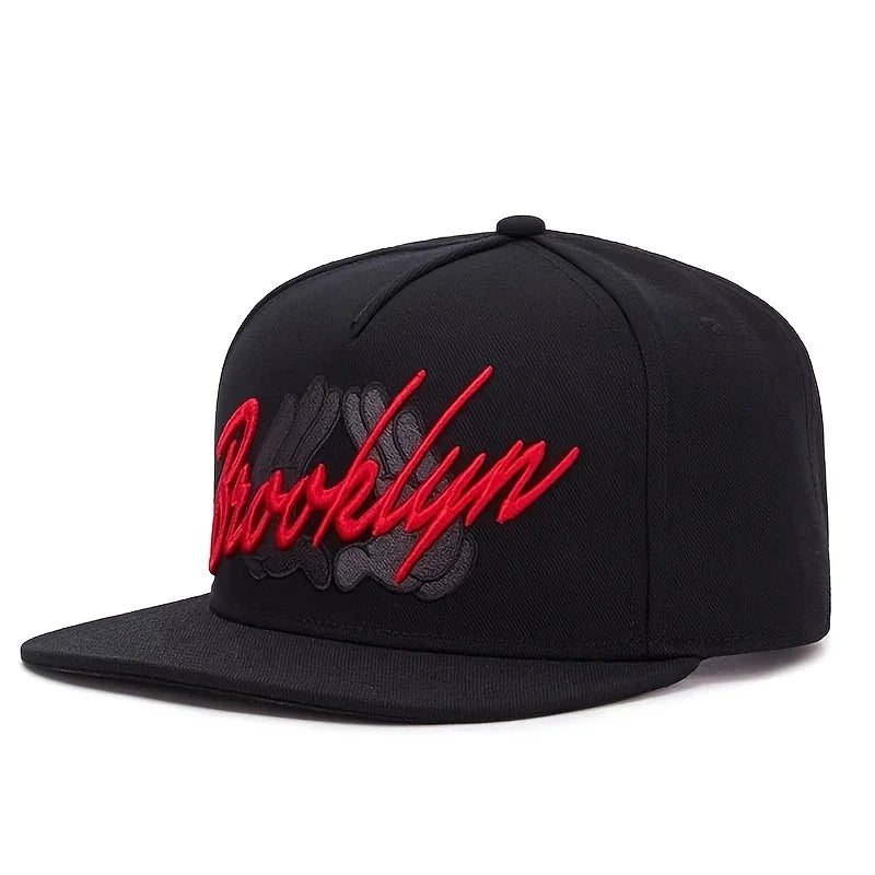 Herrmode Broderad keps med bokstäver Snapback-keps Unisex solskyddskeps Justerbar hiphop-keps Dambaseballkeps Cowboyhatt