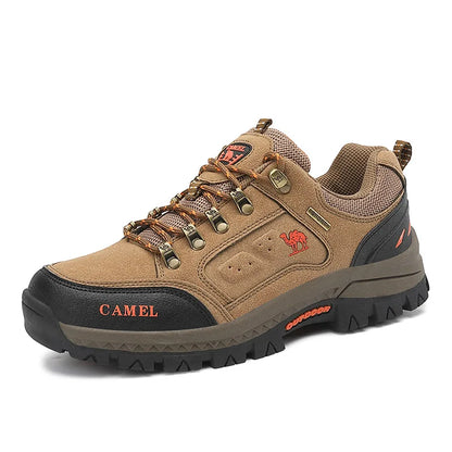 Classic Black Men's Hiking Shoes Outdoor Low Climbing Walking Shoes For Men Trekking Sneakers Non-Slip Mountaineering Shoes Man