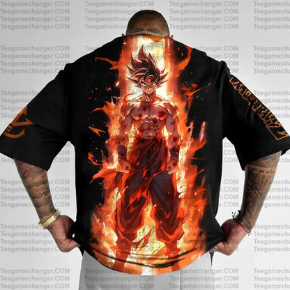 Anime Dragon Ball Son Goku Men Harajuku 2025 Summer T-shirt Oversized Retro Street Women Casual Loose Short Sleeve Unisex Top