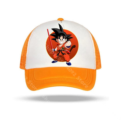 Dragon Ball-baseballkepsar med anime-karaktärer, solhattar för barn och vuxna, andningsbara sommarhattar i ledig stil, justerbara kepsar med skärm, presenter