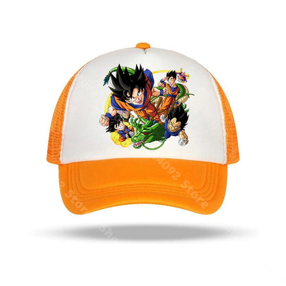 Dragon Ball-baseballkepsar med anime-karaktärer, solhattar för barn och vuxna, andningsbara sommarhattar i ledig stil, justerbara kepsar med skärm, presenter