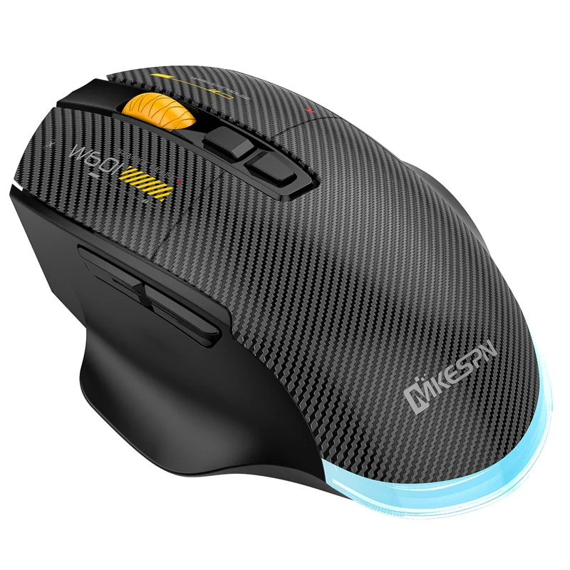 Bezdrátová herní myš Bluetooth, kabelová/bezdrátová RGB myš s 12800 DPI a 7 programovatelnými tlačítky, pro PC, notebook, gaming