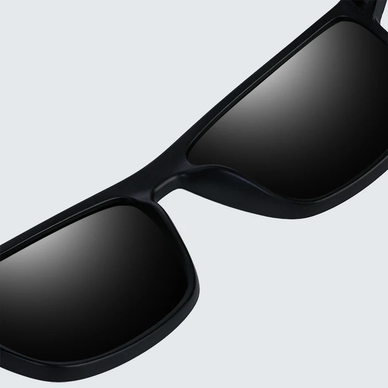 Fashion High Quality Brand New Polarized UV400 Sunglasses Men Women‘s Square Matte Frame Glasses