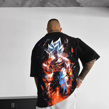 Dragon Ball Men's and Women's T-shirt Vegeta Anime Brand Design Sense Tee Summer Spring Boy's Short Sleeves Parent-child Outfits